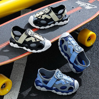 Sandal 2613 bít mũi giả giày cho bé trai từ 3 đến 10 tuổi siêu êm mềm nhẹ