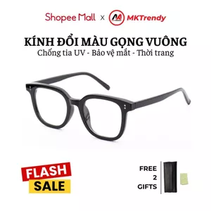 Kính đổi màu gọng vuông kính râm chống tia UVthời trang nam nữ phong cách X17