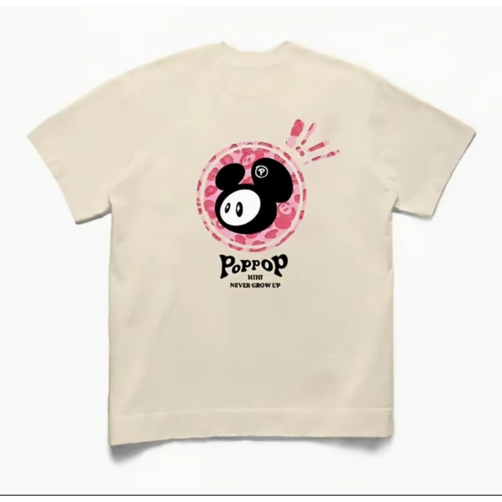 [ áo phông nam nữ] Poppop  dáng rộng cho cả Nam và Nữ.Chất polyester co giãn Hình in sắc nét không bong tróc by T&T SHOP