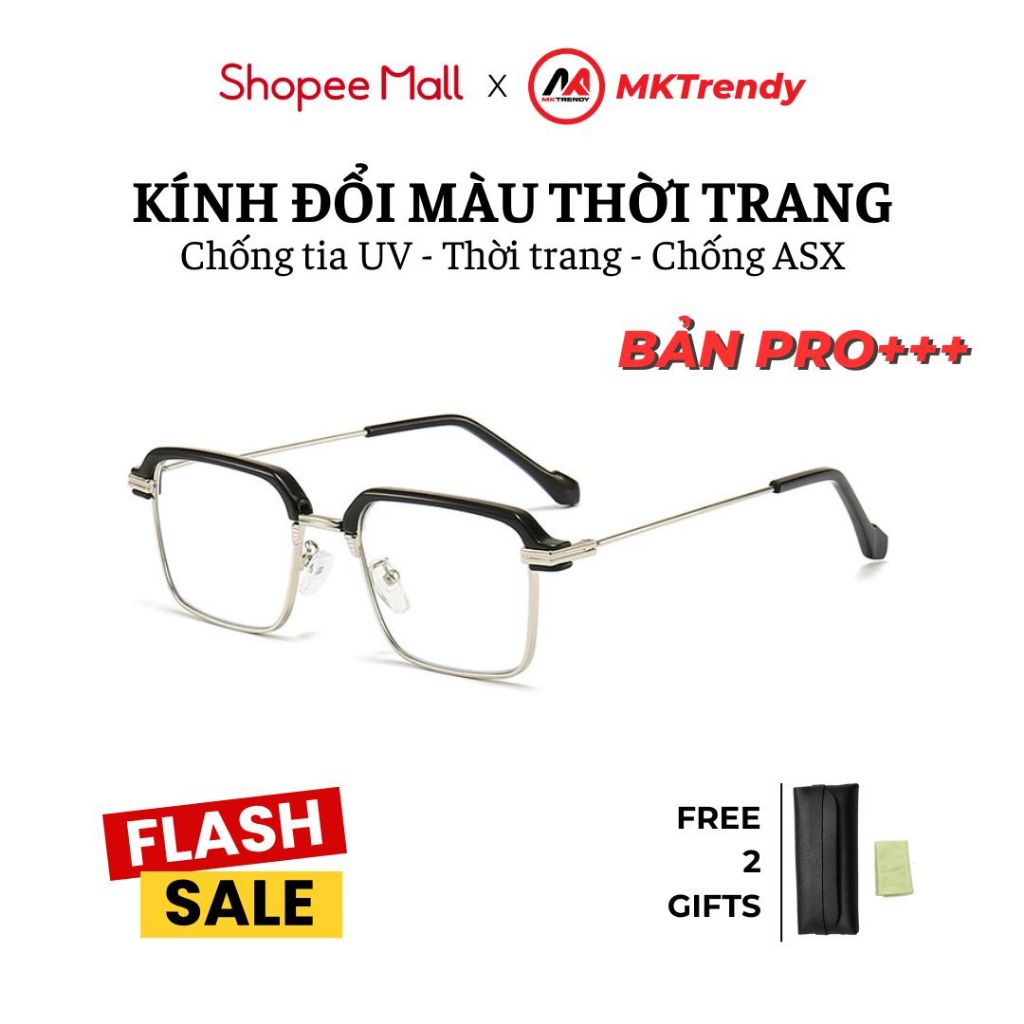 [Live x MKTRENDY] Kính đổi màu phiên bản PRO cao cấp chống tia UV thời trang nam nữ X10