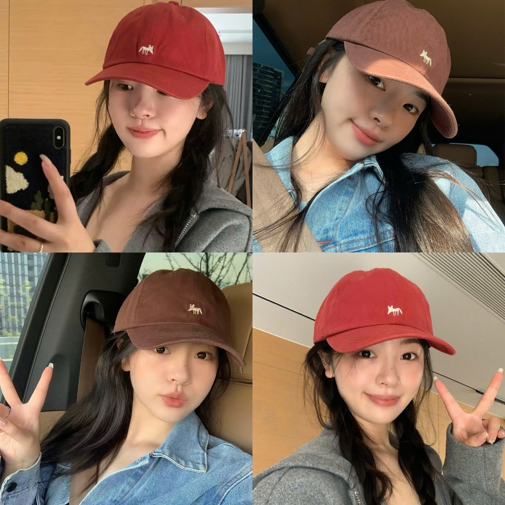 Mũ lưỡi trai chú Cáo nhỏ, nón kết Hàn Quốc xuất dư HOT TREND chất Cotton Kaki phom ôm đầu mềm mịn