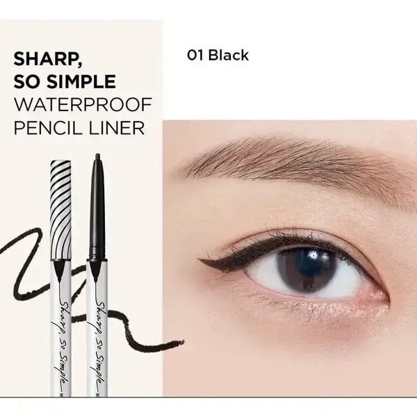 Chì Sáp Kẻ Mắt CLIO Sharp, So Simple Waterproof Pencil Liner