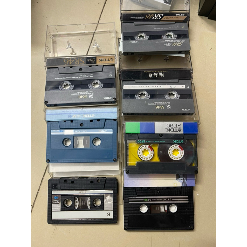 Combo 6 Băng Cassette TDK Type 2 Như Hình Chụp