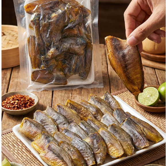 Khô Cá Sặc Bổi Chiên Giòn – Cá Sặc Bổi Chiên Vàng Giòn Chấm Muối Ớt Chanh