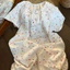 Đầm ngủ tay ngắn dáng suông chất đũi mát cotton tencel hoạ tiết hoạt hình