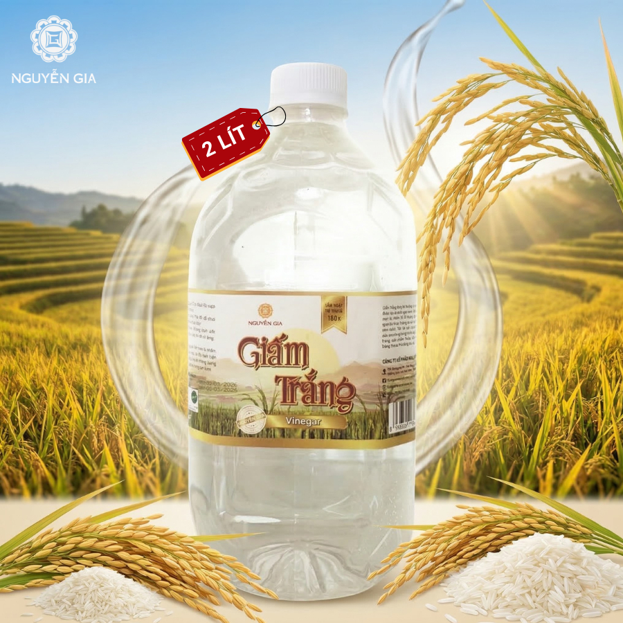 Giấm Trắng Lên Men Tự Nhiên Nguyễn Gia Capital 2L