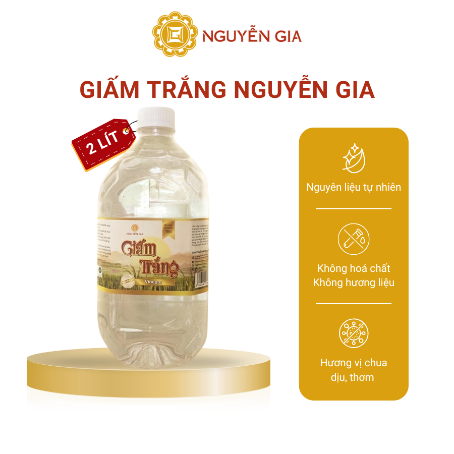 Giấm Trắng Lên Men Tự Nhiên Nguyễn Gia Capital 2L