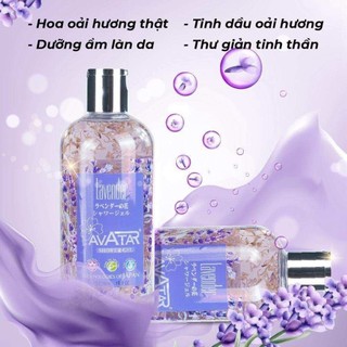 Sữa Tắm Avatar Từ Cánh Hoa Thật Dưỡng Trắng Mịn Da Hương Nước Hoa 500ml