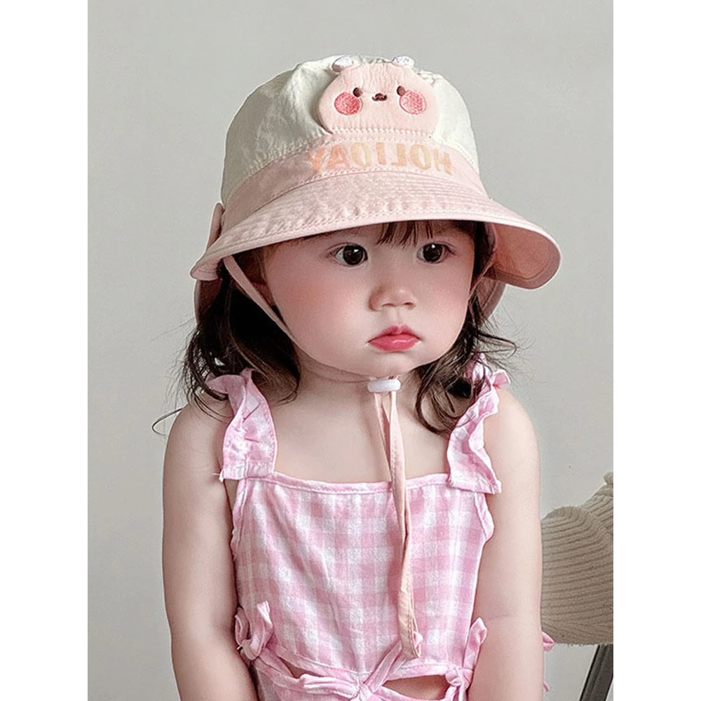 Mũ Hoạt Hình Thoáng Khí Bé Trai Và Bé Gái Che Nắng Bé Người Cá Mũ Du Lịch Chống Nắng Mũ sansan ntt95