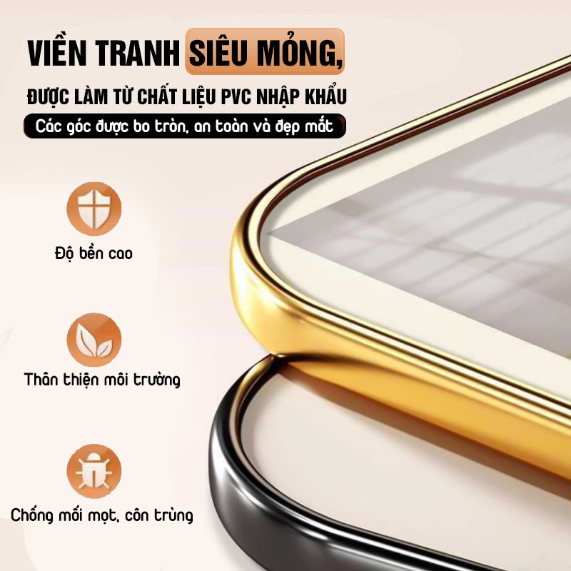 Tranh Tráng Gương Pha Lê Tròn Hiện Đại, Decor Treo Tường Trang Trí Phòng, Quà Tặng - Top Decor