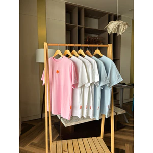 Áo thun trơn unisex 4 màu trắng, đen, xanh, hồng, áo mềm vải mà rất đứng form, cotton 250gsm, không nhão vải ít nhăn