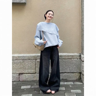 𝗦𝗮𝗹𝗹𝘆 - |LY LINEN| - Áo Linen tơ cổ tròn tay dài