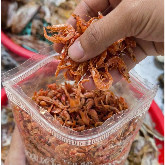 Ruốc Sấy Khô (Tép Sấy) – Ruốc Biển Sấy Thơm Ngon, Ăn Cơm Cực Bắt Vị