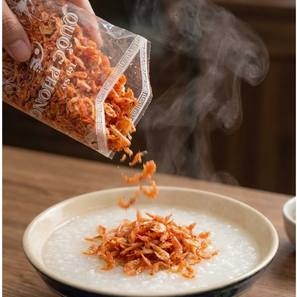 Ruốc Sấy Khô (Tép Sấy) – Ruốc Biển Sấy Thơm Ngon, Ăn Cơm Cực Bắt Vị