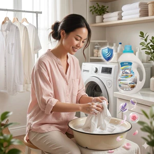 Nước giặt hương hoa SiBE 1 thùng tặng 4 túi nước giặt mix mùi