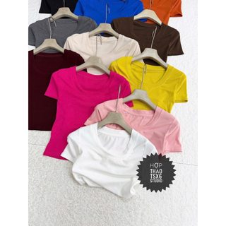 Áo phông zip mềm cộc cổ vòm