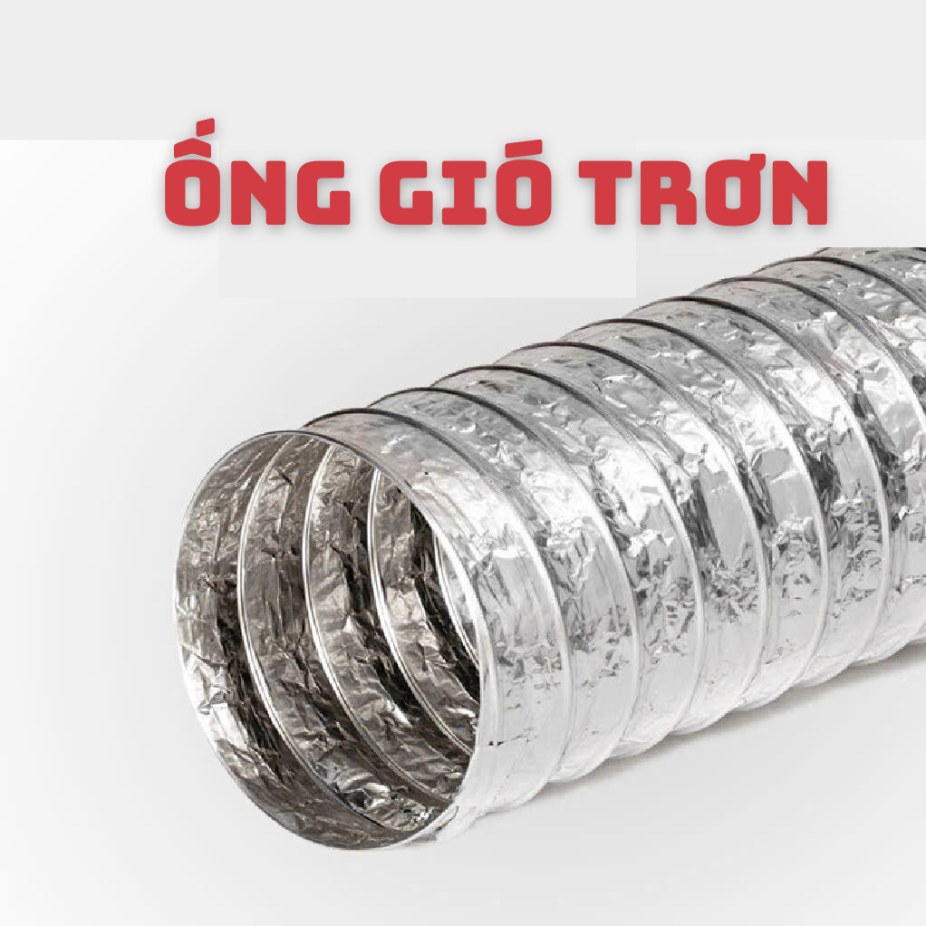 Cắt lẻ Ống bạc hút mùi thông gió ống gió mềm không bảo ôn kéo dãn 8m (D100-D200)