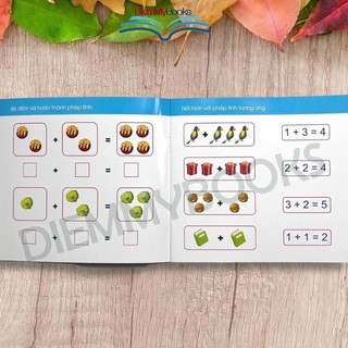 Sách Khổ To - Bộ 4 Quyển Sách Tự Xóa Thông Minh Cho Bé Mẫu Giáo Từ 3 Tuổi Luyện Chữ Cái, Số, Nét, Hình Khối Tặng 2 Bút