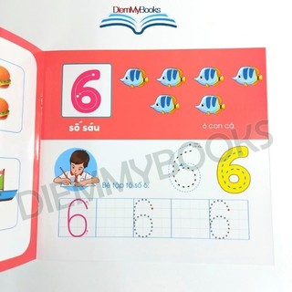 Sách Khổ To - Bộ 4 Quyển Sách Tự Xóa Thông Minh Cho Bé Mẫu Giáo Từ 3 Tuổi Luyện Chữ Cái, Số, Nét, Hình Khối Tặng 2 Bút