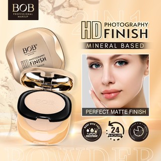 🔥 Phấn Phủ BOB Lông Mờ | Dùng Ước Khô, Che Khuyết Điểm, 16g, Hàng Chính Hãng