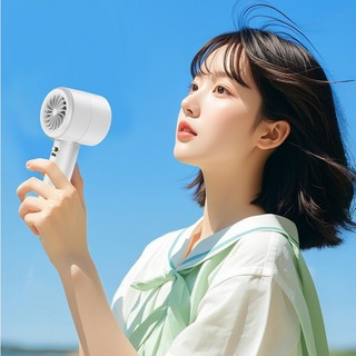 Quạt Mini cầm tay Nutana 100 cấp độ gió pin khủng 5000mah bảo hành chính hãng