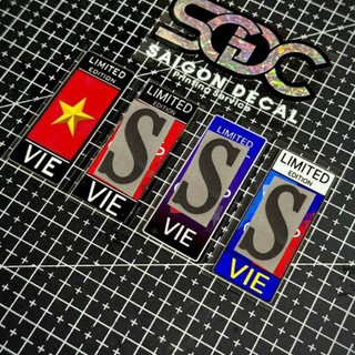 |1 Cái/Cặp| Tem Sticker DTF Dán Biển Số Xe Lá Cờ, Chữ S - Tuỳ Chỉnh Dán Theo Ý Thích - 4 Mẫu Cờ