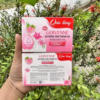 Tặng xà bông cục -Sữa tắm trắng da Gervenne kiwi & bạch trà hương nước hoa 450g