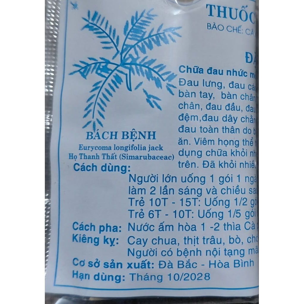 Thảo mộc cây Bách bệnh họ thanh thất  hỗ trợ xương khớp combo 20 goi