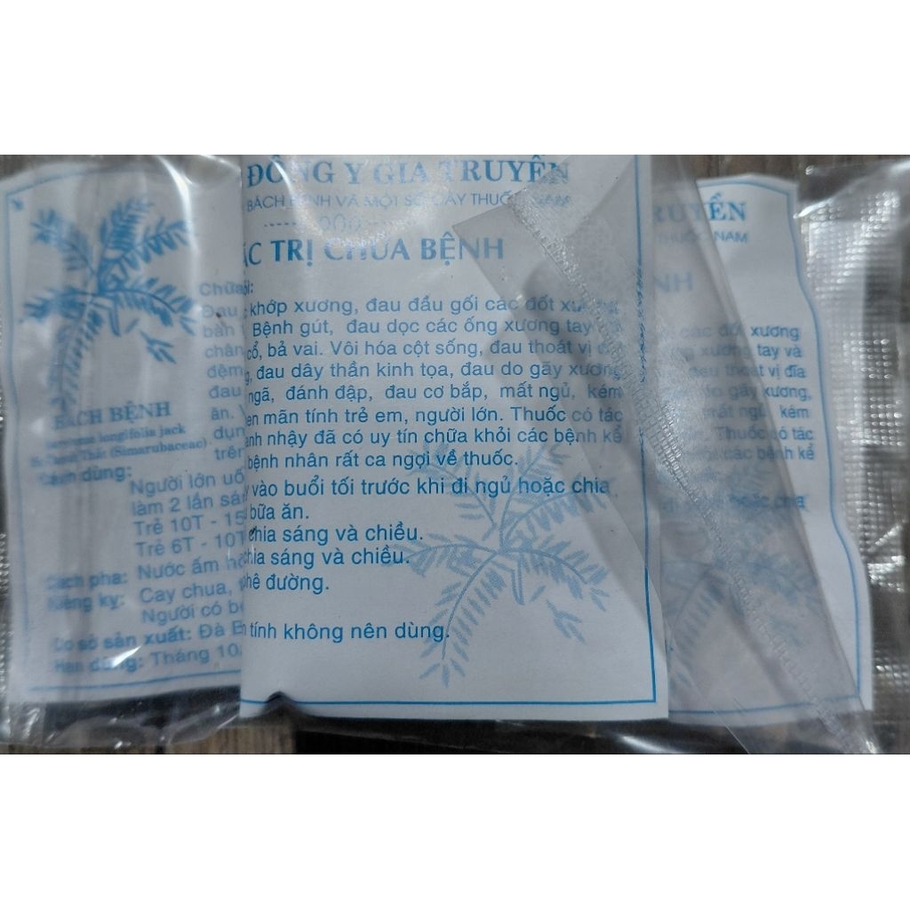 Thảo mộc cây Bách bệnh họ thanh thất  hỗ trợ xương khớp combo 20 goi
