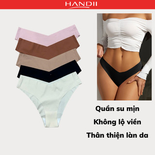 Quần lót su không lộ viền cho nữ chất siêu co giãn, đáy quần cotton có kháng khuẩn "HANDII"