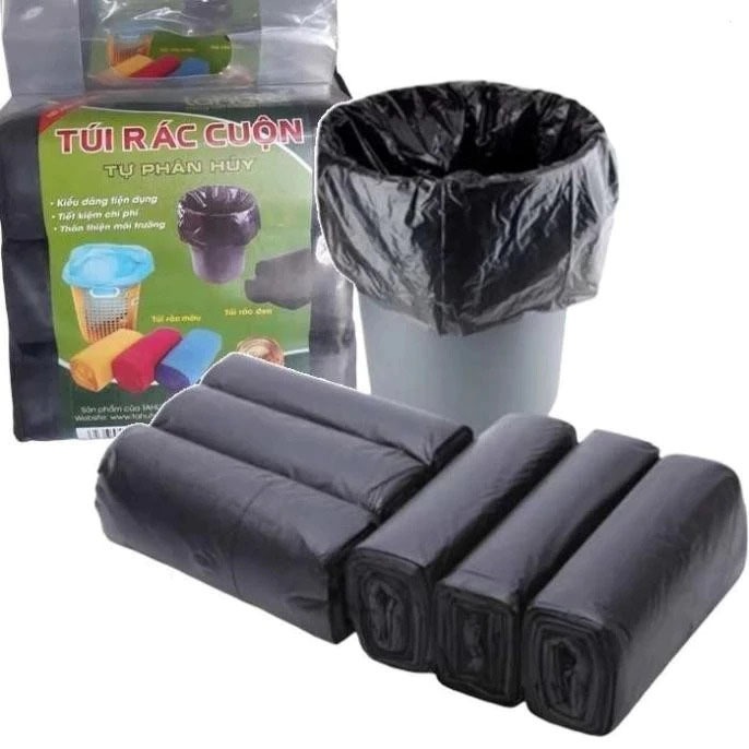 SET 3 CUỘN TÚI ĐỰNG RÁC TỰ PHÂN HỦY SINH HỌC 55x65 cm