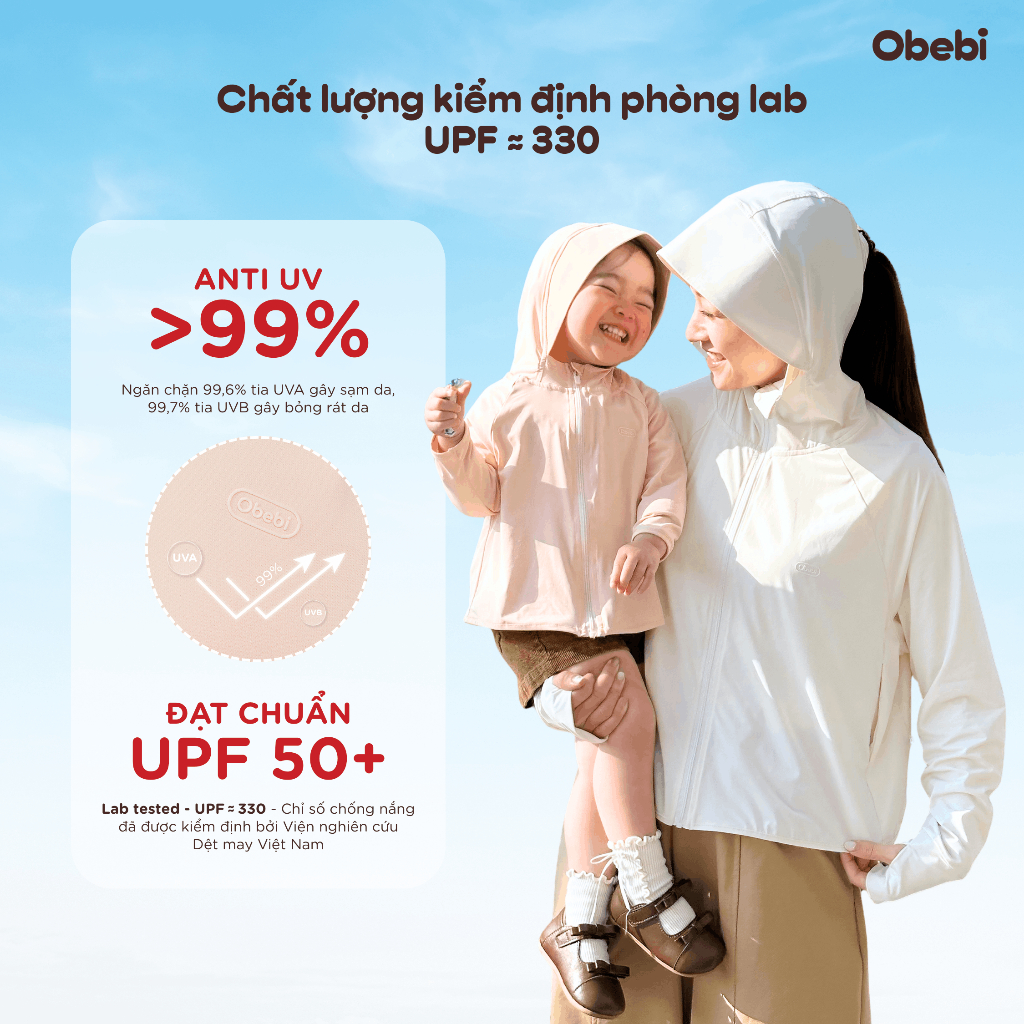 Áo Chống Nắng Nữ Obebi Dáng Xuống UPF 50+ Chống Tia UV Cực Mạnh Mềm, Mát Lạnh Khi Mặc AK217