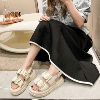 Sandal Nữ Đế Cao Quai Bản To Khóa Kim Loại  Giày Sandal Nữ Thời Trang Cá Tính, Êm Chân, Dễ Phối Đồ MS55