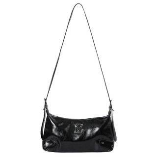 Babb Metal Logo 2-Way Eyelet Crossbody Bag Unisex