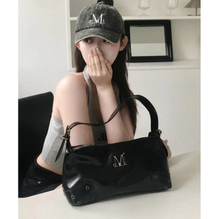 Babb Metal Logo 2-Way Eyelet Crossbody Bag Unisex