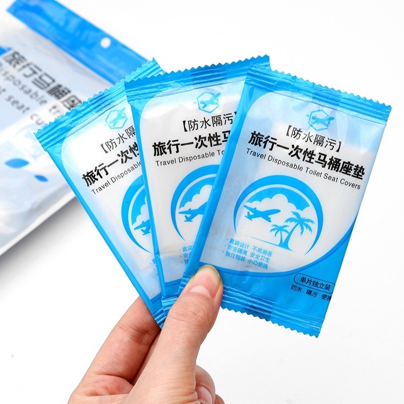 Combo 50 miếng lót bồn cầu nhà vệ sinh công cộng, chống thấm nước
