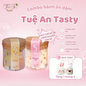 Combo Cùng Bé Trải Nghiệm 2 Hũ 250ml Bánh Ăn Dặm Dinh Dưỡng Tuệ An Tasty Dùng Thử Mix Trộn Vị Siêu Thơm Ngon Bổ Dưỡng