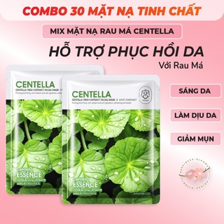 Mặt Nạ Rau Má Hàn Quốc Mask Giấy Phục Hồi Dưỡng Ẩm Dịu Da Se Khít Chân Lông Trắng Da Ngừa Mụn Đắp Mặt Trái Cây Vitamin
