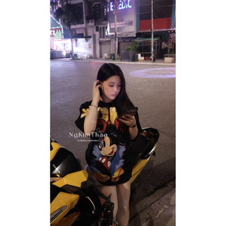 [ẢNH CHÍNH CHỦ] Áo Thun Cotton 100% Thái Mickey New Version In Full 2 Mặt