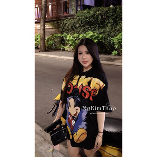 [ẢNH CHÍNH CHỦ] Áo Thun Cotton 100% Thái Mickey New Version In Full 2 Mặt