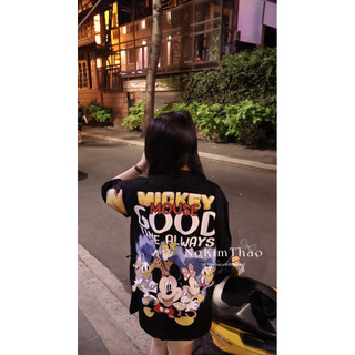 [ẢNH CHÍNH CHỦ] Áo Thun Cotton 100% Thái Mickey New Version In Full 2 Mặt
