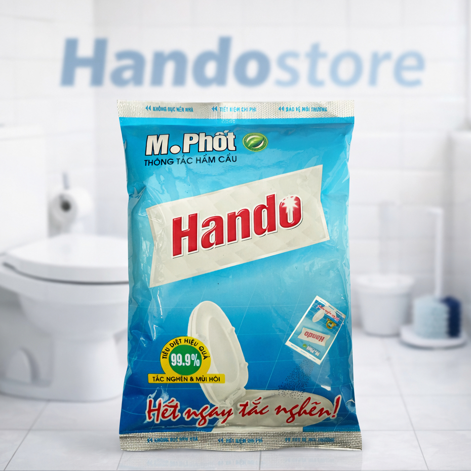 Gói bột M.Phốt thông tắc hầm cầu Hando 300g (không dùng cho đường cống ...