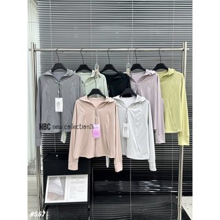 Áo khoác nắng khóa mũ su lạnh 557