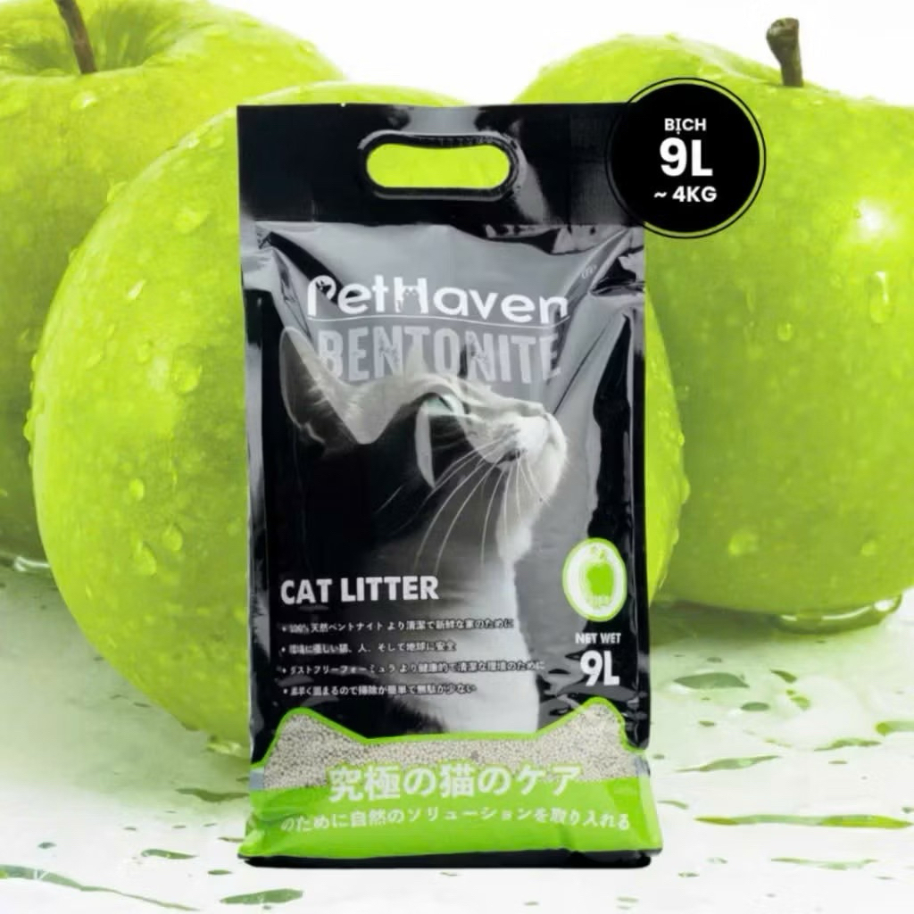 Cát Vệ Sinh Cho Mèo PetHaven 9L (4kg), Cát Đất Sét Khử Mùi Tốt, Thấm Hút Và Vón Cục Siêu Nhanh