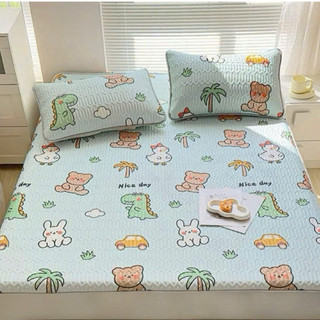 💦NẰM MÁT LẠNH 💦 Bộ Chiếu Điều Hòa Cao Su Non 3 Món (1 Chiếu + 2 Vỏ Gối) Hàng Nhập Loại 1_Chăn Ga Sỉ
