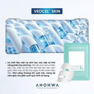 Ahohwa - Vitamin K Sheet Mask - Mặt nạ phục hồi sinh học Vitamin K