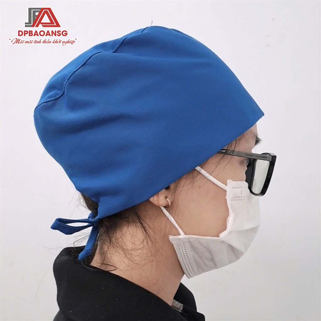 Mũ Bếp Vải Cột Dây Sau Vải Kaki Cotton Thoáng Mát - Nhiều Màu, Dễ Phối Đồng Phục Bếp