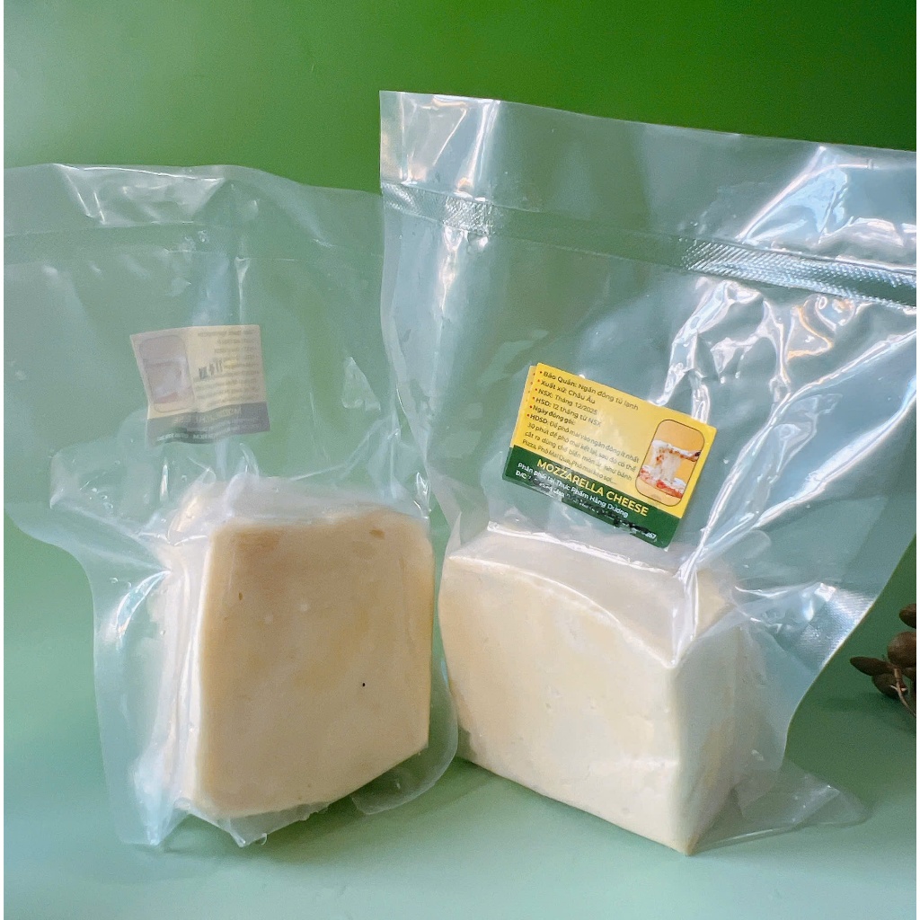 1Kg Phô Mai Mozzazzella Kéo sợi thơm, ngon _Kèm Túi Giữ Nhiệt (Chỉ giao HCM)
