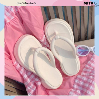 Dép đi biển, dép kẹp nữ XIXITIAO [mẫu 2025] đế cao 5cm Mita dễ thương DK-07