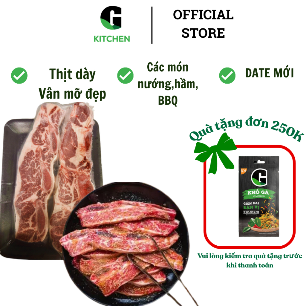 Sườn bò Mỹ có xương HN G Kitchen 300g